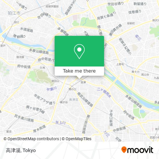 高津湯 map