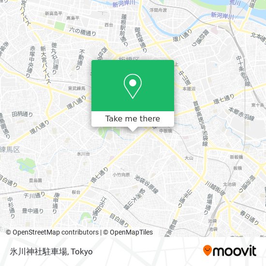 氷川神社駐車場 map