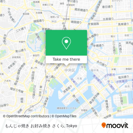 もんじゃ焼き お好み焼き さくら map