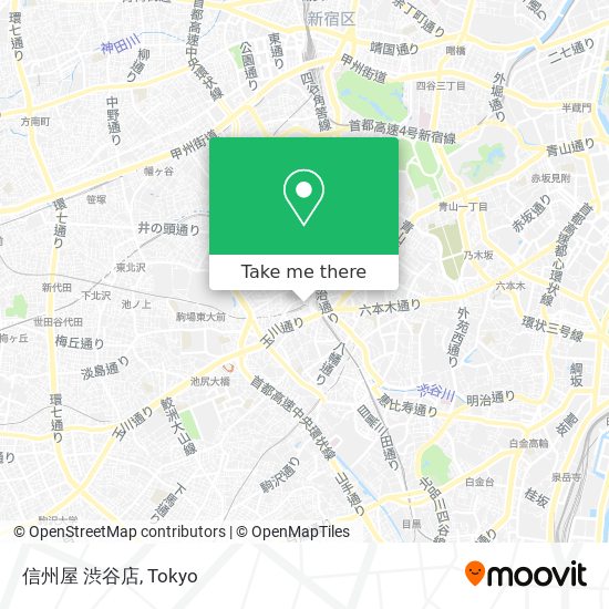 信州屋 渋谷店 map