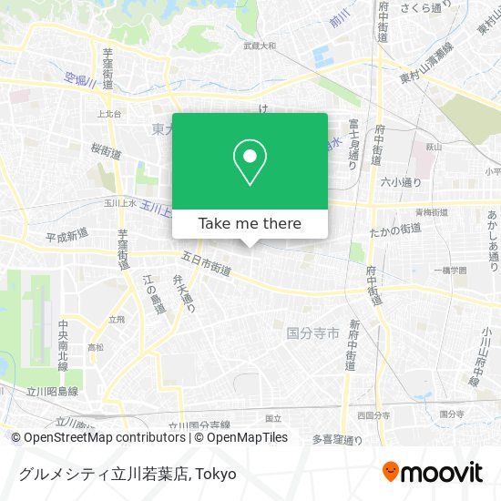 グルメシティ立川若葉店 map