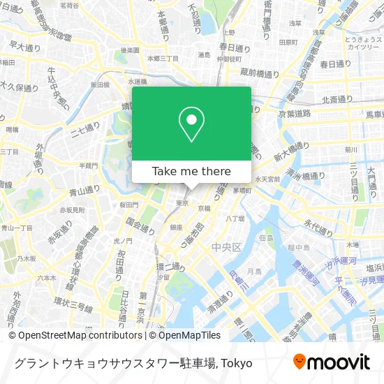 グラントウキョウサウスタワー駐車場 map