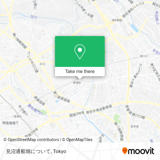 見沼通船堀について map
