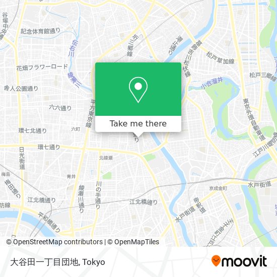 大谷田一丁目団地 map