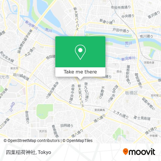 四葉稲荷神社 map
