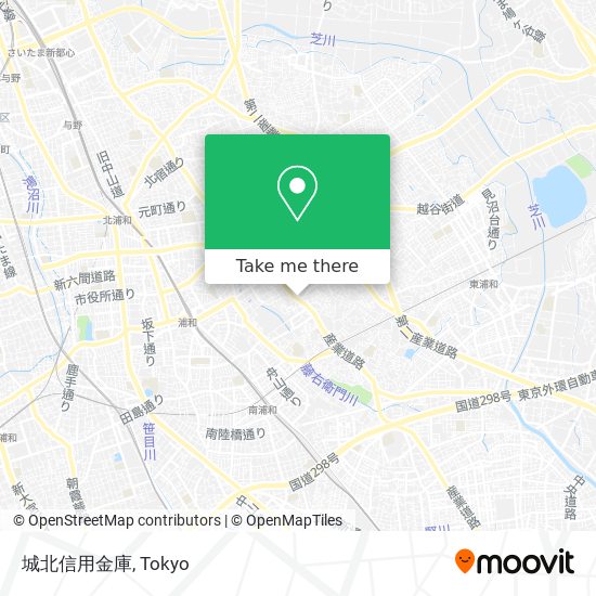 城北信用金庫 map