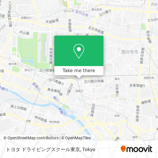 Toyota Driving School Tokyo map