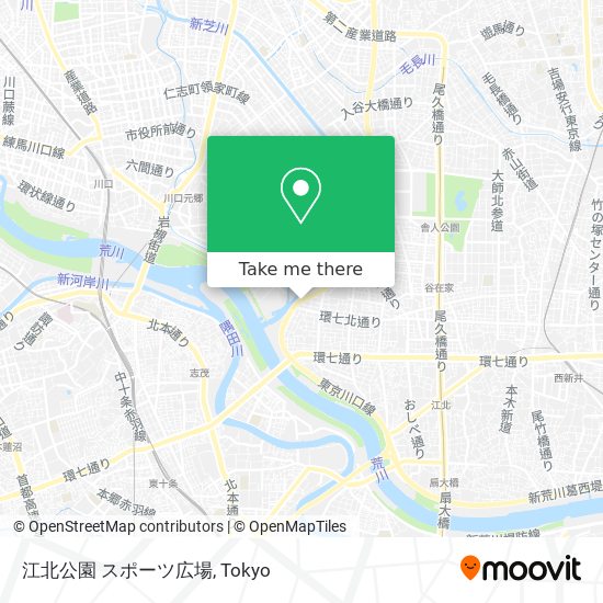 江北公園 スポーツ広場 map