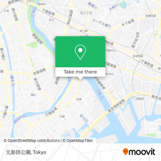 元新田公園 map