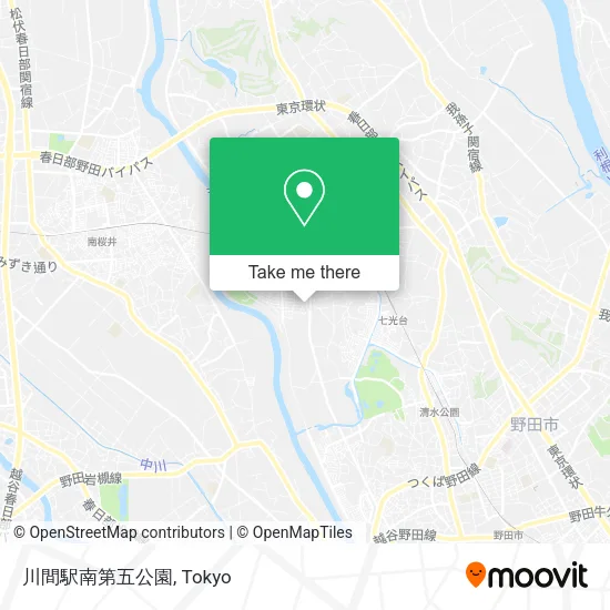 川間駅南第五公園 map