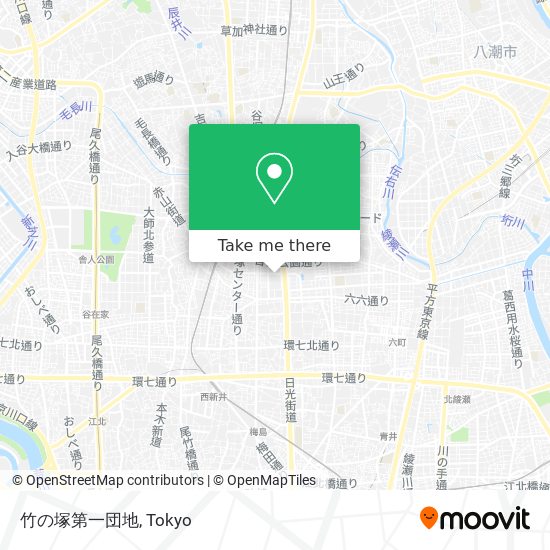 竹の塚第一団地 map