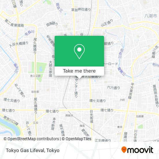 Tokyo Gas Lifeval map