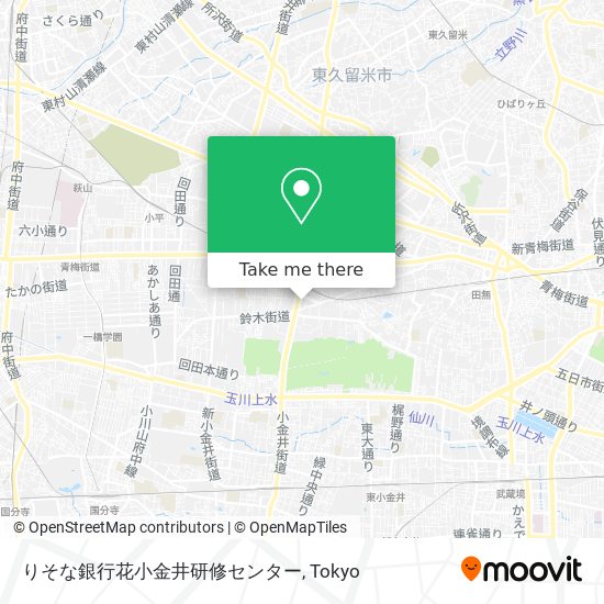 りそな銀行花小金井研修センター map