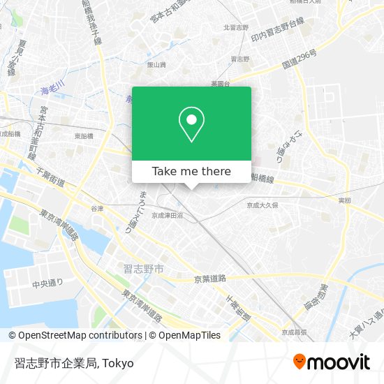 習志野市企業局 map