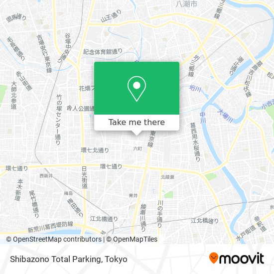Shibazono Total Parking map