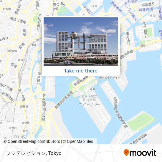 Fuji Television map
