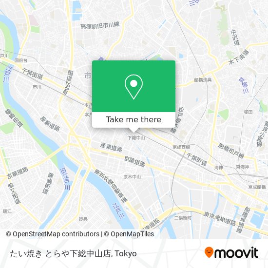 たい焼き とらや下総中山店 map