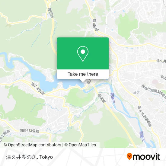 津久井湖の魚 map
