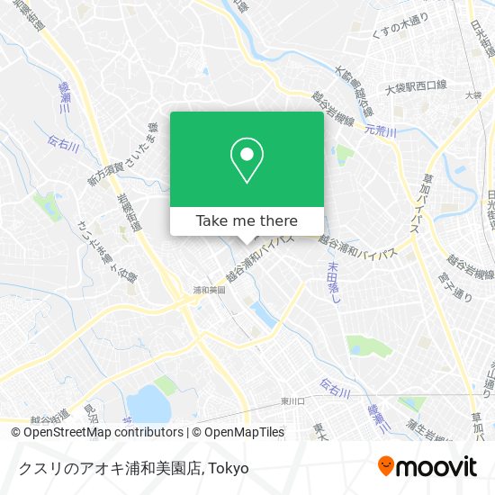 クスリのアオキ浦和美園店 map