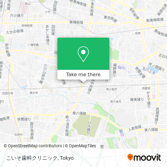 こいそ歯科クリニック map