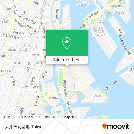 大井車両基地 map