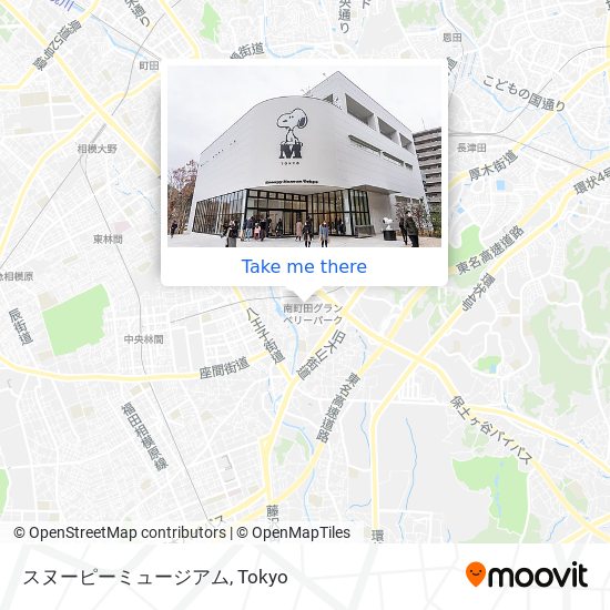 スヌーピーミュージアム map