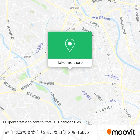 軽自動車検査協会 埼玉県春日部支所 map