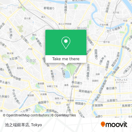 池之端銀革店 map