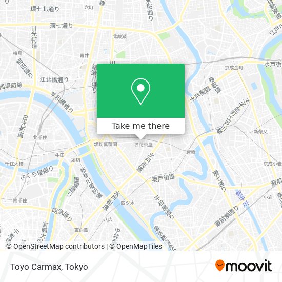 Toyo Carmax map