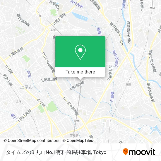 タイムズのB 丸山No.1有料簡易駐車場 map