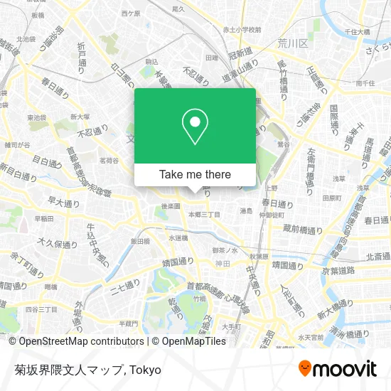 菊坂界隈文人マップ map
