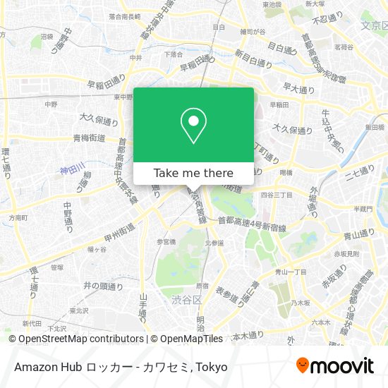 Amazon Hub ロッカー - カワセミ map