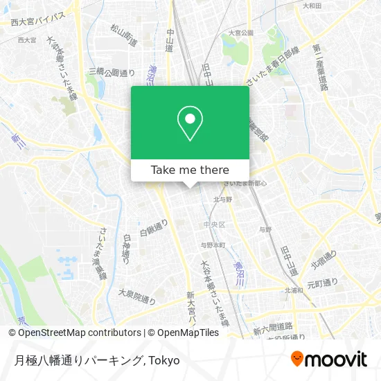 Monthly Hachiman Street Parking map