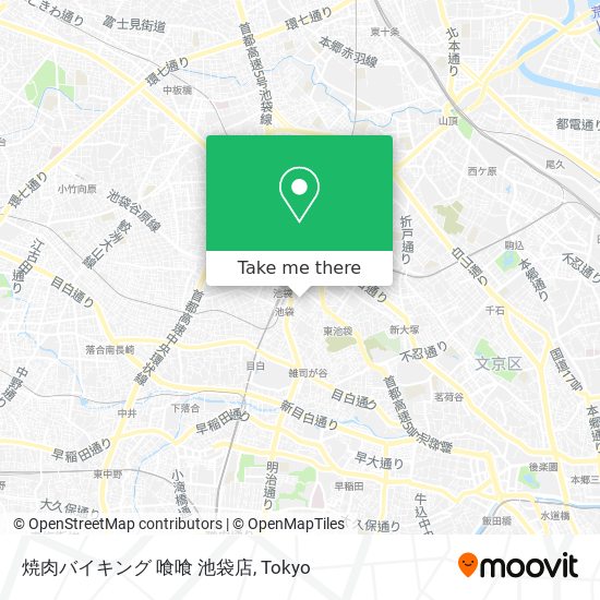 焼肉バイキング 喰喰 池袋店 map