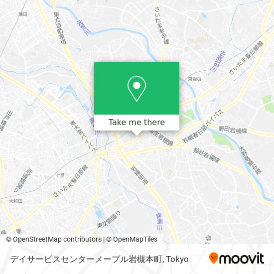 Day Service Center Maple Iwatsuki Honcho map