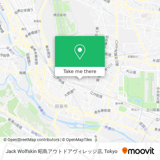 Jack Wolfskin 昭島アウトドアヴィレッジ店 map