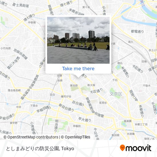 としまみどりの防災公園 map