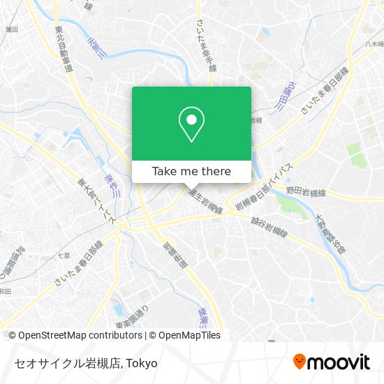 セオサイクル岩槻店 map