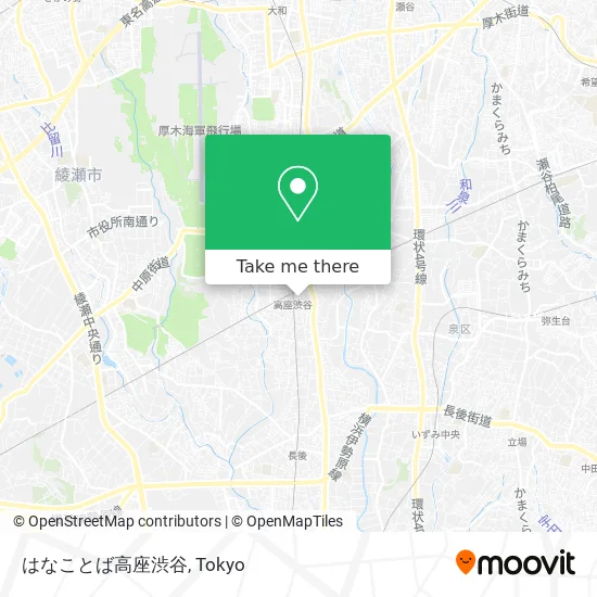 Hanakotoba Koza-Shibuya map