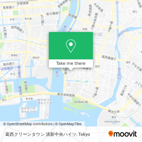 Kasai Clean Town Shinsei Central Heights map