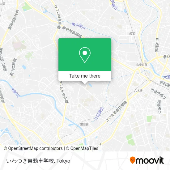 いわつき自動車学校 map