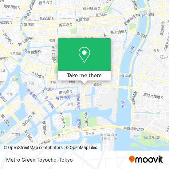 Metro Green Toyocho map
