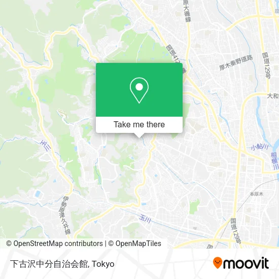 下古沢中分自治会館 map