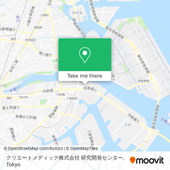 クリエートメディック株式会社 研究開発センター map