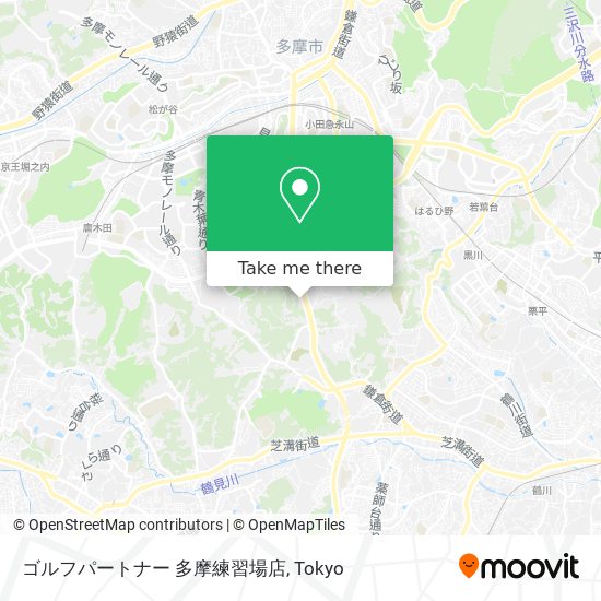 ゴルフパートナー 多摩練習場店 map