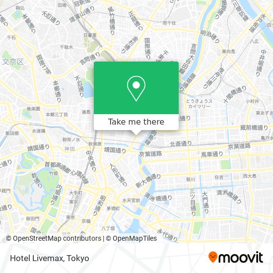 Hotel Livemax map