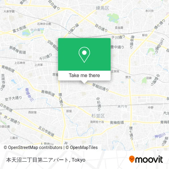 本天沼二丁目第二アパート map