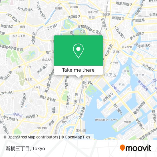 新橋三丁目 map