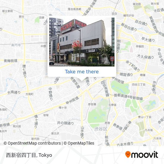 西新宿四丁目 map