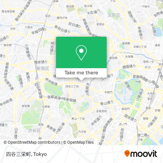 四谷三栄町 map
